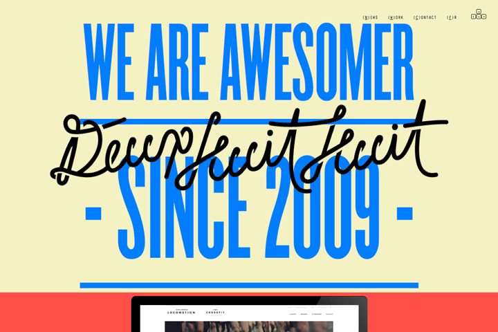 Deux Huit Huit website preview